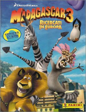 Madagascar 3 Ricercati in Europa - Sticker Album Panini 2012