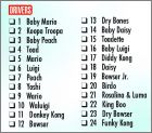 Liste des Drivers