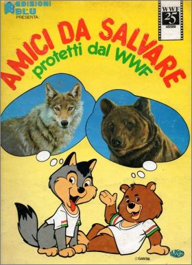 Amici da Salvare - Sticker Album  Blu Edizioni - Italie 1986