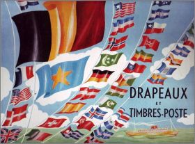 Drapeaux et Timbres-Poste - Edition Veen Frres Berchem