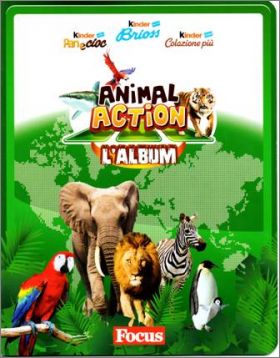 Animal Action 3D cartes -  Kinder Ferrero - Italie