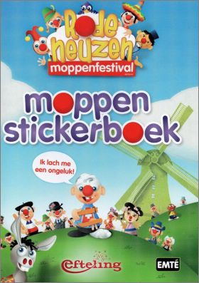 Rode neuzen moppenfestival Moppen Stickerboek Emt Pays-Bas