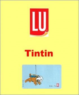Tintin - Etiquettes de Lu (bleues et blanches) - 1994