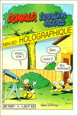 Donald, terrien extra Mini BD Holographique - Belgique 1987