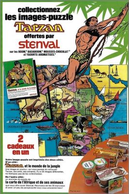 Tarzan et le monde de la jungle - Images-puzzle Stenval 1975
