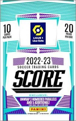 Score Ligue 1 2022-23 Parallles Base BLUE et ORANGE LASER