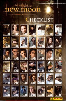 The Twilight saga - New Moon -  Photocards- Panini