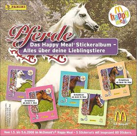 Pferde - Mc Happy Meal - Sticker Album Panini Allemagne 2008
