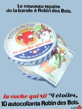 Robin des Bois - 10 autocollants La Vache qui Rit