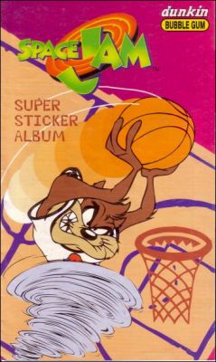 Space Jam - Super Sticker Album - Dunkin Bubble Gum - 1996
