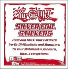 Dos d'autocollant Lettre S