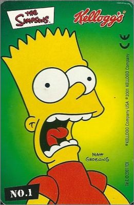 The Simpsons (Les Simpsons) Cartes Kellogg's 2001 Allemagne