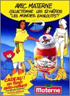 Les mondes engloutis - Flash auto-collant Materne 1986