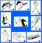 Set 9 Coloring cards Recto