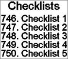 Checklists