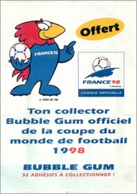 Bubble Gum Coupe du Monde 1998 - Fleer - France