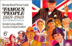 Famous People 1896 - 1969 Brooke Bond Picture cards -  UK