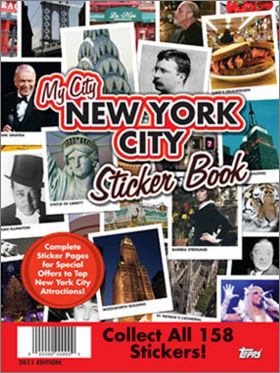 My City : New York City Collectible Sticker Book - Topps USA