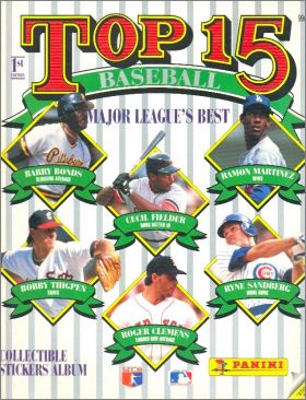 Top 15 Baseball Major League's Best - Panini 1991 USA/Canada