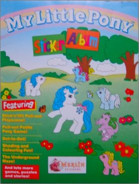 My Little Pony - Sticker album - Merlin stickers - 1990