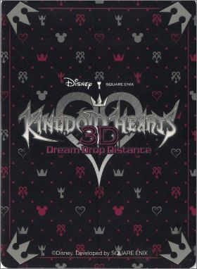 Kingdom Hearts 3D  Dream Drop Distance Nintendo 3DS Cartes