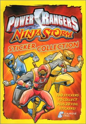 Power Rangers - Ninja Storm - Sticker Album - Cards Inc - UK