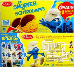 Les Schtroumpfs - De Smurfen - Tatoos - Delacre - Belgique