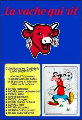 L'ami sportif n�1 - 10 adh�sifs La Vache qui Rit - 1977