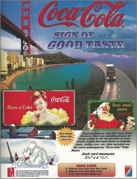 Coca-Cola Collectors Cards - Sign of good taste
