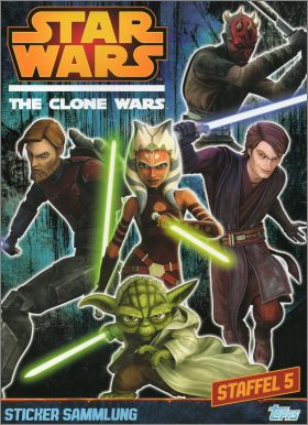 Star Wars The Clone Wars (dos rouge) - Topps Allemagne 2014