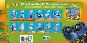 Rio 2 - Candy'up - Candia - 12 cartonnettes � Collectionner