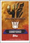 Dos de carte Decepticons