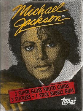 Michael Jackson Trading cards Topps s�rie 1 Angleterre 1984