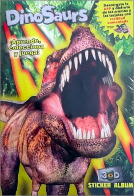 Dinosaurs - 3D Sticker cards Album Giromax Espagne 2015