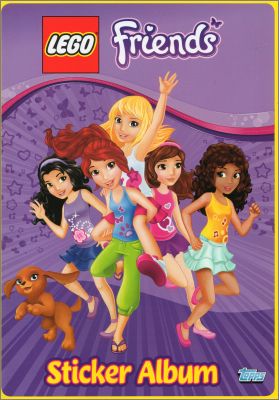 Lego Friends (dos rose) Sticker Album Topps 2015 Angleterre