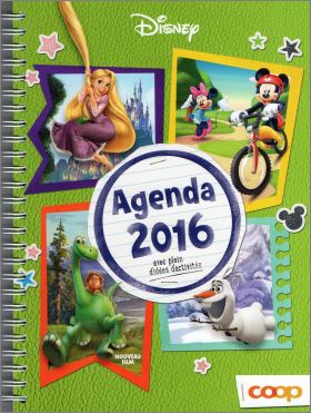 Agenda 2016 Disney avec plein d'idées d'activité Coop - 2015