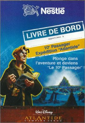 Le 10e passage exp�dition Atlantide - Cartes - Nestl� - 2001