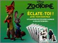 Zootopie - 6 planches d'autocollants - Disney Pixar - Subway