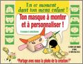 Masque en papier � monter - La Pataterie
