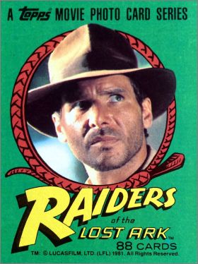 Raiders of the lost ark - Topps - Angleterre -1981