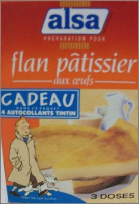 Tintin - 3 planches d'autocollants - Alsa - 1991
