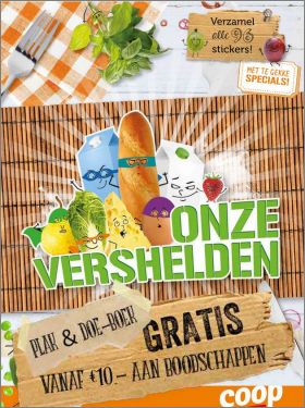 Onze vershelden 96 stickers Supermarkets Coop Pays-Bas 2016