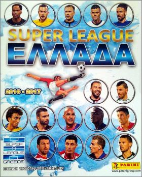 Super league Ellada 2016 -2017 - Sticker Album Panini Gr�ce