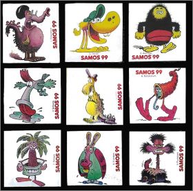 Monstrosores - 9 images autocollantes - SAMOS 99 - 1975