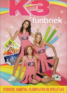 K3 funboek - 60 Stickers Kaarten - Studio 100 - Emte Pay-Bas