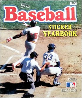 Baseball Sticker Yearbook 1984 Edition - Topps - USA/Canada