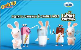 Les Lapins Crétins - 12 cartonnettes Candy'up Candia - 2018