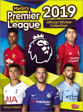 Merlin's Premier League 2019 Sticker Album Topps Royaume Uni