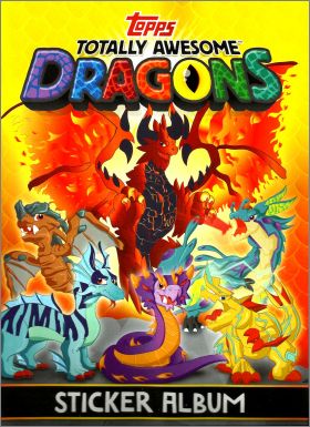 Totally Awesome Dragons Sticker Album Topps 2018 Angleterre