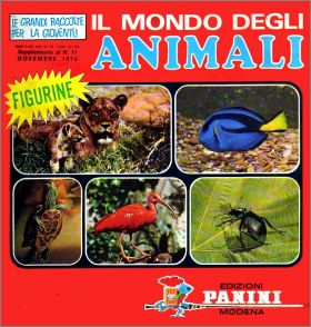 Il Mondo degli Animali - Sticker Album - Panini Italie 1970